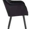 31NyPC8K2dL._AC_.jpg WOLTU Lot de 4 Chaises de Salle à Manger Chaise de Loisirs en Velours et Bois Massif,Chaises de réception Noir BH259sz-4