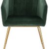 31QUMQBqGQL._AC_.jpg WOLTU 1 Chaise de Salle à Manger Chaise de Cuisine Chaise Salon en Velours,Fauteuil Chaise Pieds en métal doré,Vert Foncé BH271dgn-1