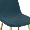 vidaXL Chaises de Salle à Manger 4 pcs Bleu Velours
