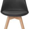 31U6sTV-nFL._AC_.jpg IDMarket - Lot de 6 chaises SARA Noires pour Salle à Manger