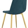 vidaXL Chaises de Salle à Manger 4 pcs Bleu Velours