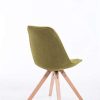 31YC8kzPfSL._AC_.jpg Chaise De Salle A Manger Toulouse en Tissu I Chaise Visiteur Style Scandinave avec Dossier Et Assise Rembourrés I Piètement Bois Rond, Couleur:Vert, Couleur du Cadre:Natura