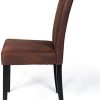 IDMarket - Lot de 6 chaises Hannah Marron Vintage pour Salle à Manger