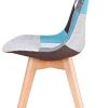 31afGjBtieL._AC_.jpg EGOONM Ensemble de 4 chaises de Salle à Manger, chaises de Style Nordique, pouvant être placées dans la Salle à Manger, Le Salon et Le Bureau (Bleu-4 Chaise)