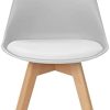 IDMarket - Lot de 6 chaises SARA Gris foncé x2, Gris Clair x2 et patchworks Noirs, Gris et Blancs