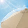 31hDQQ4oNAS._AC_.jpg SONGMICS Parasol 3 m, Ombrelle octogonal, Protection Solaire, Anti-UV, mât et Baleines en Bois, inclinable, sans Socle, pour terrasse, Balcon, Jardin, Taupe GPU32BR