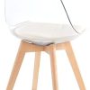 31hxbA6gwaL._AC_.jpg Nordlys - Lot de 4 Chaises de Salle a Manger Scandinaves Pieds Bois Transparent ABS Beige