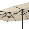 31i4HAGOdbS._AC_.jpg Parasol de Jardin Ovale XXL 400 x 200 cm - Ouverture/Fermeture Facile avec Manivelle — Pliable - Protège contre les UV - Toile Polyester Haute Densité - Pour Jardin et Terrasse - Beige