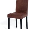 IDMarket - Lot de 6 chaises Hannah Marron Vintage pour Salle à Manger