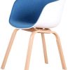 31nMkR4GkTL._AC_.jpg Muebles Home Lot de 2 chaises de salle à manger modernes et rétro avec coussin en lin et pieds en fer pour salle à manger, chambre à coucher