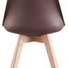 31oU1hWgcVL._AC_.jpg Life Interiors Lorenzo - Chaise Scandinave - Assise Rembourrée - Salle à Manger, Cuisine, Chambre (Marron, 4)