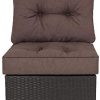 31pjHvitwcL._AC_.jpg Coussin de jardin, pour chaise, fauteuil rotin, fauteuil jardin, coussin fauteuil rotin, coussin fauteuil jardin - Taille M, 50 x 50 x 40 cm – Marron