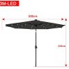 31sMgylPXXS._AC_.jpg NAIZY Parasols avec LED Parasol aluminium 300cm avec manivelle Protection UV 40+ Parasol cantilever Parasol de plage Parasol à manivelle pour jardin, balcon, terrasse (300cm gris foncé)