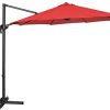 31tG6IJKhnL._AC_.jpg Uniprodo Parasol De Jardin Protection Solaire UNI_Umbrella_2R300RE (Rouge, Rond, Rotatif, Acier, Polyester, Ø 300 cm, Filtre UV)