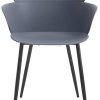 31uUb6OB1fL._AC_.jpg IDIMEX Lot de 4 chaises Catch pour Salle à Manger ou Cuisine au Design Retro avec Larges accoudoirs, Coque en Plastique Gris et 4 Pieds en métal laqué Noir