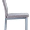 31vWCoPe9hL._AC_.jpg IDIMEX Lot de 4 chaises de Salle à Manger Nathalie piètement métallique Couleur Aluminium et revêtement en Tissu Gris