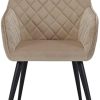 31x3fWZckmL._AC_.jpg DUHOME Chaise Salle à Manger en Tissu (Velours) Design Retro Fauteuil avec Pieds en Metal sélection de Couleur 8058, Couleur:Beige, matière:Velours