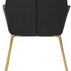31xAfhPFoTL._AC_.jpg WOLTU BH246sz-2 Chaises de Salle à Manger Lot de 2 Chaise de Cuisine rembourrée en Velours Pieds en métal,Noir