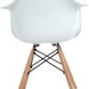 LiePu Chaise Salle a Manger Lot de 4, Chaises Cuisine Fauteuils Scandinaves Rétro avec Jambe de Bois de Hêtre Massif - Noir
