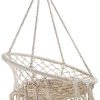 41EcZ7tK4L._AC_.jpg TecTake 800689 - Hamac Chaise Suspendu Design 1 Personne, Intérieur extérieur, Coussin d’Assise Inclus - Plusieurs Couleurs - (Beige | no. 403117-2)