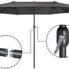 41-rAwEE0cL._AC_.jpg Zelsius Parasol | Parasol Double avec manivelle | 460x270 cm (Gris)