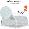 412Jlp4ZVlL._AC_.jpg Outsunny Serre de Jardin Tunnel Surface Sol 9 m² 3L x 3l x 2H m châssis Tubulaire renforcé 25 mm Double Porte avec poignées Blanc