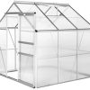 414P7tB0mKL._AC_.jpg TecTake 800416 Serre de Jardin et Polycarbonate Alu Tente Abri Plante Jardinage 190x185x195 cm - diverses modèles - (190x185x195 sans Base | no. 402473)