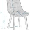415DkyBhynL._AC_.jpg EUGAD 0656BY-2 Chaise de Salle à Manger Lot de 2 avec Velours Assise,Chaise Cuisine Chaise à Manger en Bois,Noir