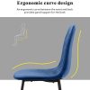415ECMxCAnL._AC_.jpg GOLDFAN Chaise en Tissu Lot de 4 Chaises de Cuisine Chaises Salle à Manger Chaises de Salon Chaise en Velours avec Pieds en Métal Bleu