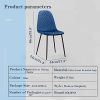 419VLKvy1gL._AC_.jpg GOLDFAN Chaise en Tissu Lot de 4 Chaises de Cuisine Chaises Salle à Manger Chaises de Salon Chaise en Velours avec Pieds en Métal Bleu