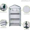 41A0DFhiiTL._AC_.jpg BRAMBLE Serre de Jardin/Balcon avec 3 Étagères Réglables & Bâche Robuste - Portable, Solide & Facile à Assembler - 125x69x49cm