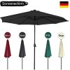 41AQfkC8CEL._AC_.jpg LARS360 Parasol Ø 350 cm beige - Parasol de jardin en polyester imperméable avec manivelle - Protection UV 40+ pour balcon, jardin, terrasse