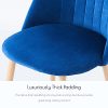 41AkCD-d29S._AC_.jpg CO-Z 2 Chaises de Salle à Manger en Velours, Chaise de Cuisine Rembourrée en Velours, 2 Rétro Chaises en Tissu avec Pieds en Métal, Chaise Rembourré Scandinaves pour Maison Salon Chambre