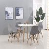 41Dve1xXYAL._AC_.jpg BenyLed Lot de 6 Chaises de Salle à Manger en Plastique Design Rétro Chaise D'appoint (Gris)