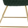 41EKHeKT96S._AC_.jpg WOLTU 1 Chaise de Salle à Manger Chaise de Cuisine Chaise Salon en Velours,Fauteuil Chaise Pieds en métal doré,Vert Foncé BH271dgn-1