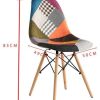Chaises de Salle à Manger Ensemble de 2 x comptoirs Lounge de Loisirs Chaises de Coin de Salon Chaises Multicolur Chaises de réception en Lin et Tissu avec Dossier Soft Cushion (2color)