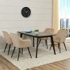 41HnWa6FmfL._AC_.jpg DUHOME Chaise Salle à Manger en Tissu (Velours) Design Retro Fauteuil avec Pieds en Metal sélection de Couleur 8058, Couleur:Beige, matière:Velours