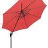 41IFmogonjL._AC_.jpg Uniprodo Parasol De Jardin Protection Solaire UNI_Umbrella_2R300RE (Rouge, Rond, Rotatif, Acier, Polyester, Ø 300 cm, Filtre UV)