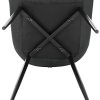 41KckP4bHHL._AC_.jpg WOLTU Lot de 6 Chaises de Salle à Manger Chaises de Repas rembourrée en Tissu Scientifique piétement en métal,Chaise de Salon Anthracite BH248an-6