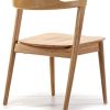 VS Venta-stock Pack 2 chaises Venus, Couleur Chêne, Bois Massif, 58 cm (Longueur) 57,5 cm (Profondeur) 76 cm (Hauteur)