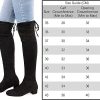 41Mc9UJ741L._AC_.jpg Bottes Haute Femme Knee High Boot Femme Cuissardes Elastique Talon Noir Marron Vert EU 35-43