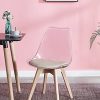 41OANcS1XL._AC_.jpg Nordlys - Lot de 4 Chaises de Salle a Manger Scandinaves Pieds Bois Transparent ABS Beige