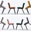 41PE78X7f5L._AC_.jpg HNNHOME® – Lot de 2 chaises de capitonnée Cubana avec pieds en acier solide, noir