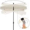 41Rnh8LitmL._AC_.jpg SONGMICS Parasol de Balcon rectangulaire 2 x 1,25 m, Protection UPF 50+, Ombrelle, Toile avec revêtement en PA, Sac de Transport, terrasse, Jardin, sans Socle, Beige GPU025M01