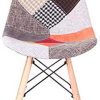 41STuR2JZxL._AC_.jpg Uderkiny Ensemble de 4 chaises Patchwork Chaise de Salle à Manger, Convient pour Cuisine Salle à Manger Salon Bureau (Rouge-4)