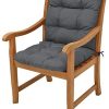 41TiTw7cxxL._AC_.jpg Beautissu Coussin Exterieur Jardin Flair NL - Coussin Chaise Jardin pour Chaise, Fauteuil ou transat de Jardin, terrasse ou Balcon - 100x50x8cm - Dossier Standard – Gris Graphite