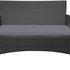 41WbWLunaSS._AC_.jpg LZQ Salon de Jardin Ensemble de Meubles de Balcon en rotin synthétique avec 2 fauteuils de Chaise, Table et Coussin Anthracite (Type-1)