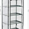 41WgQA4iPIL.jpg Sekey Serre de Jardin 4 étages Étagère avec Bâche Amovible Balcon Terrasse Tente, Serre pour Les tomates, 69 x 49 x 158 cm, blanc&vert