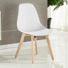 Life Interiors - Chaise de Salle à Manger Scandinave Blanche Rico - Salle à Manger, Cuisine, Coiffeuse (Blanc, 1)