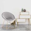 41Y7LtVCKXL._AC_.jpg WOLTU 1 X Chaise de Chambre Chaise de Salle à Manger Assise en Velours Pied en métal,Gris Clair BH217hgr-1